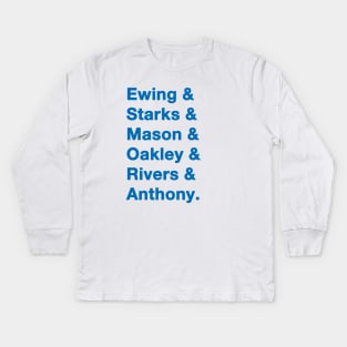 1993-94 Knicks Greats Blue Kids Long Sleeve T-Shirt